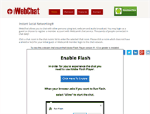 Tablet Screenshot of iwebchat.com